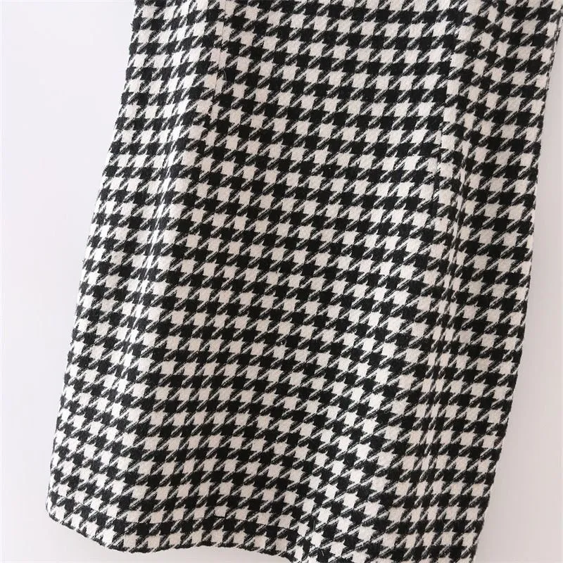 Chic Houndstooth Camisole Top