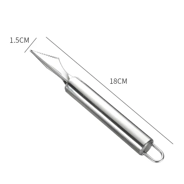 Stainless Steel Fruit Carving Knife Long Handle Knife