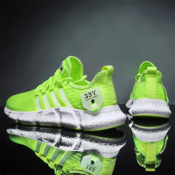 Breathable Almond Toe Men Sports Sneakers Non Slip Comfy Soft Sole Running Gym Sports Shoes