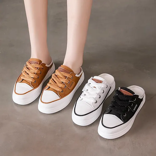 Casual White Slip-On Sneakers