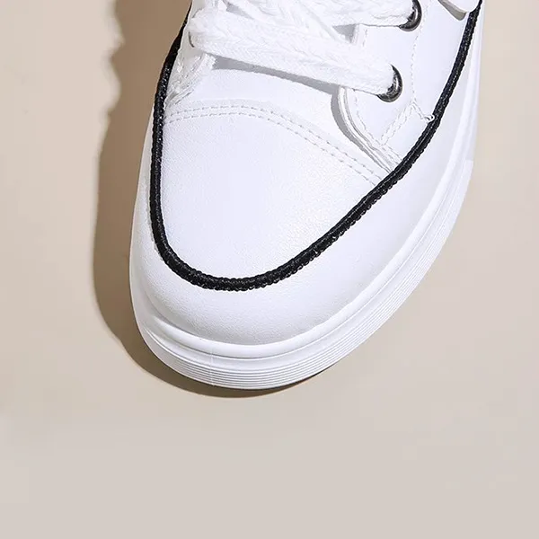 Casual White Slip-On Sneakers