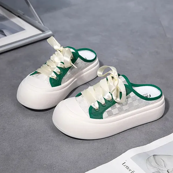 Casual Canvas Lace-Up Sneakers
