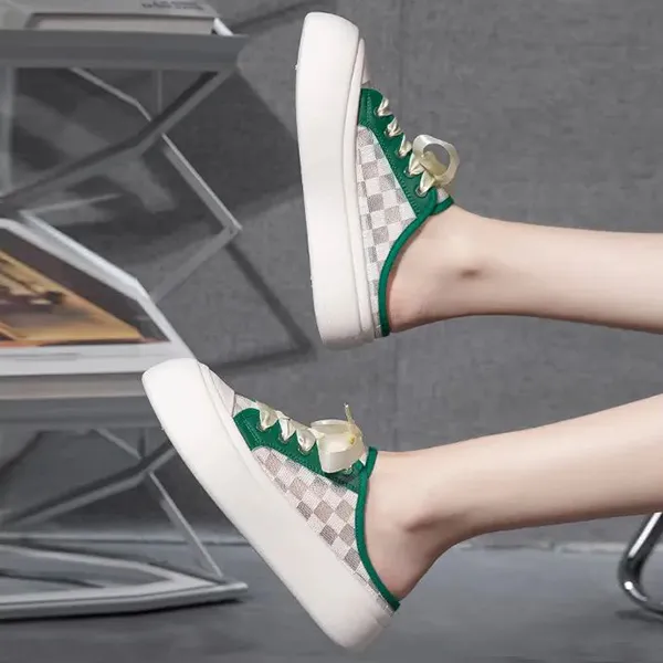 Casual Canvas Lace-Up Sneakers