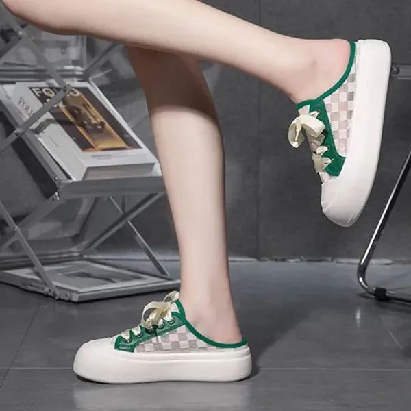 Casual Canvas Lace-Up Sneakers