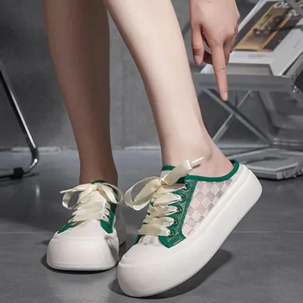 Casual Canvas Lace-Up Sneakers