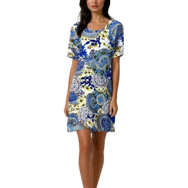 Colorful Summer Print Dress