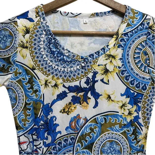Colorful Summer Print Dress