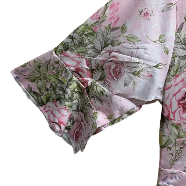 Floral Summer Dress With Short Sleeves