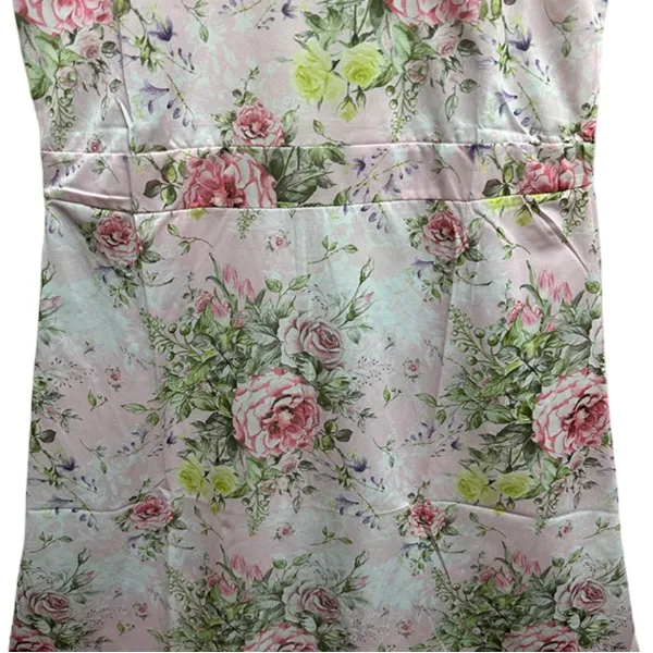 Floral Summer Dress With Short Sleeves