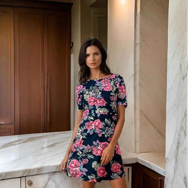 Women's Floral Print Summer Dress