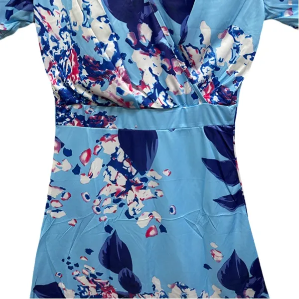 Floral Blue Summer Dress