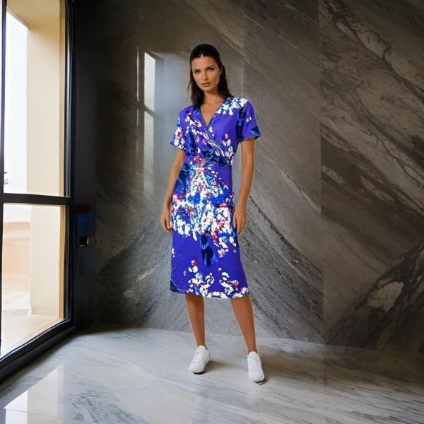 Floral Blue Summer Dress