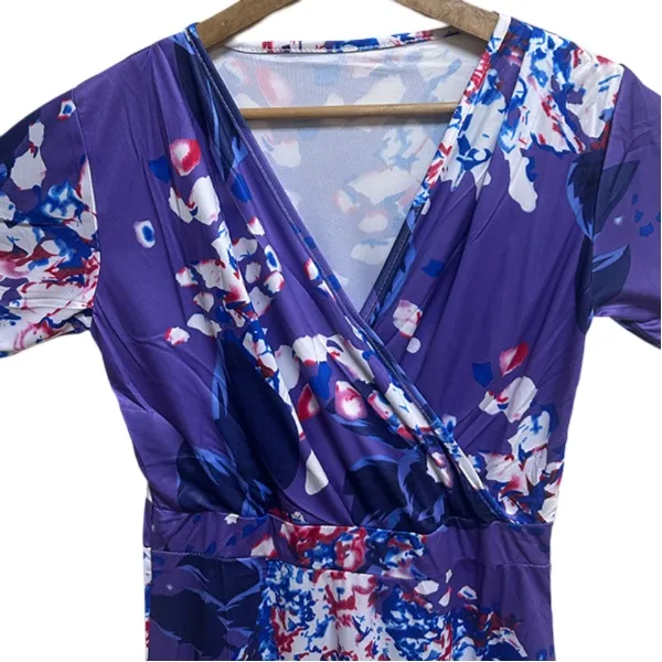 Floral Blue Summer Dress