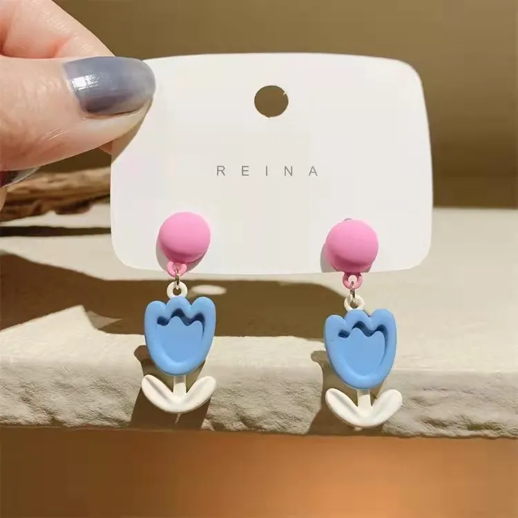 Trendy Geometric Drop Earrings Set
