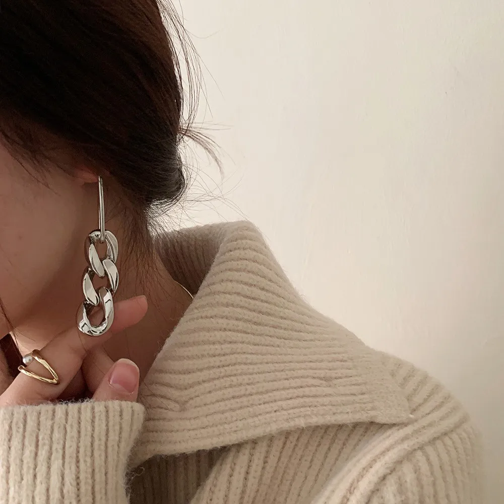 Trendy Geometric Drop Earrings Set