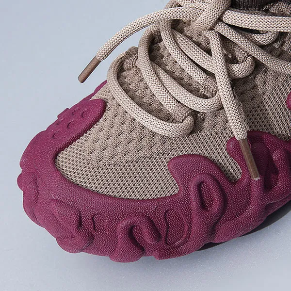Women's Knit Sneakers with Stylish Sole