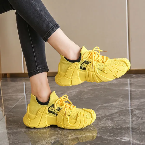 Casual Knit Slip-On Sneakers for Women
