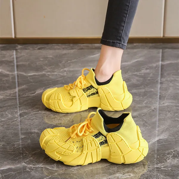 Casual Knit Slip-On Sneakers for Women