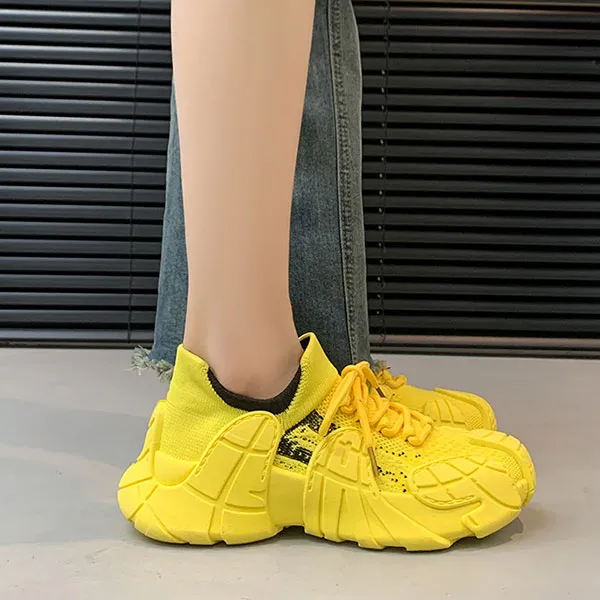 Casual Knit Slip-On Sneakers for Women