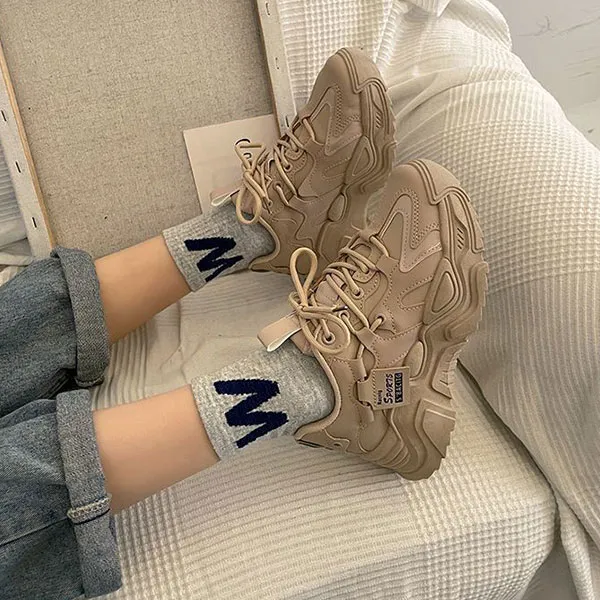Women's Comfy Casual Black Sneakers