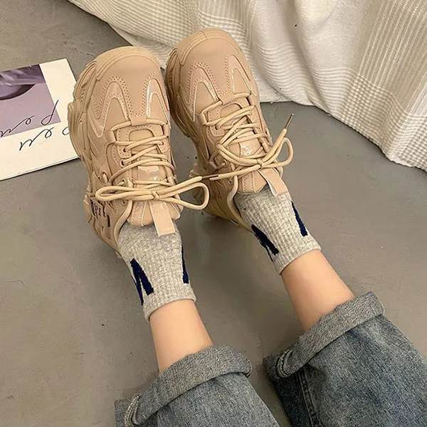 Women's Comfy Casual Black Sneakers