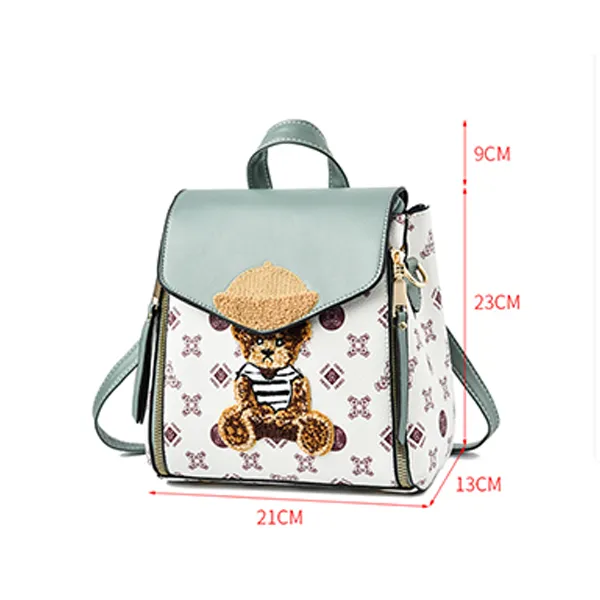 Charming Teddy Bear Multi Style Women Mini Backpack For Everyday Adventures