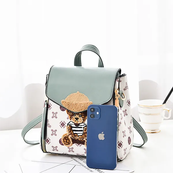 Charming Teddy Bear Multi Style Women Mini Backpack For Everyday Adventures