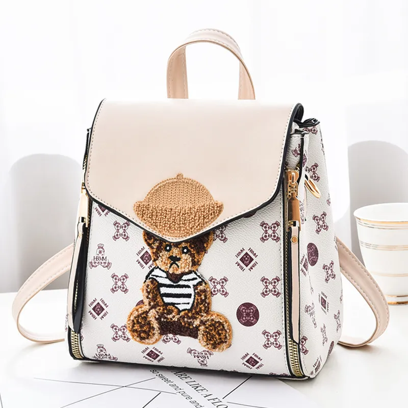 Charming Teddy Bear Multi Style Women Mini Backpack For Everyday Adventures