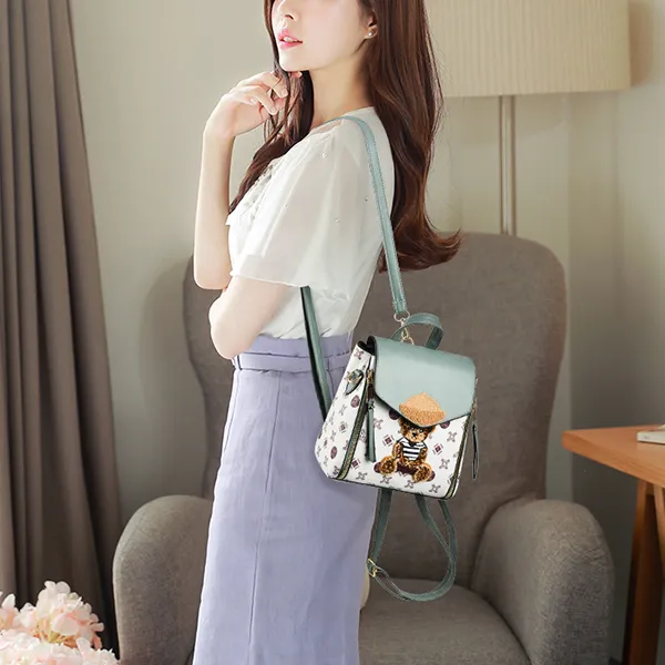 Charming Teddy Bear Multi Style Women Mini Backpack For Everyday Adventures