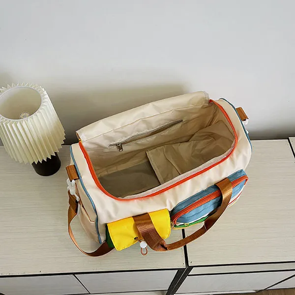 Stylish Colorful Weekend Zip Closure Travel Affordable Duffel Bag