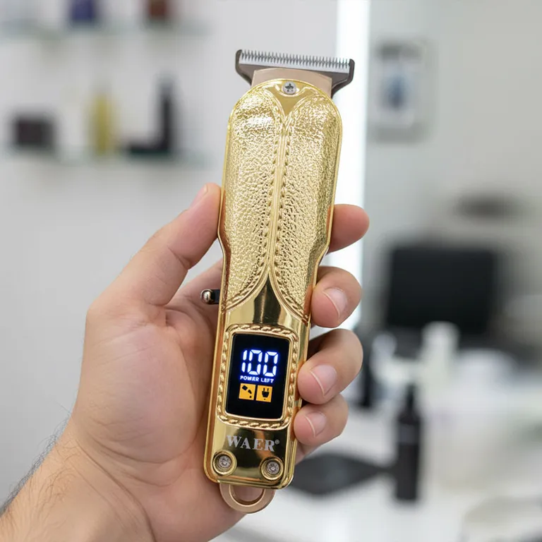 Electric Facial Hair Clipper Beard Shaving Machine Digital Display Rechargeable Hair Trimmer