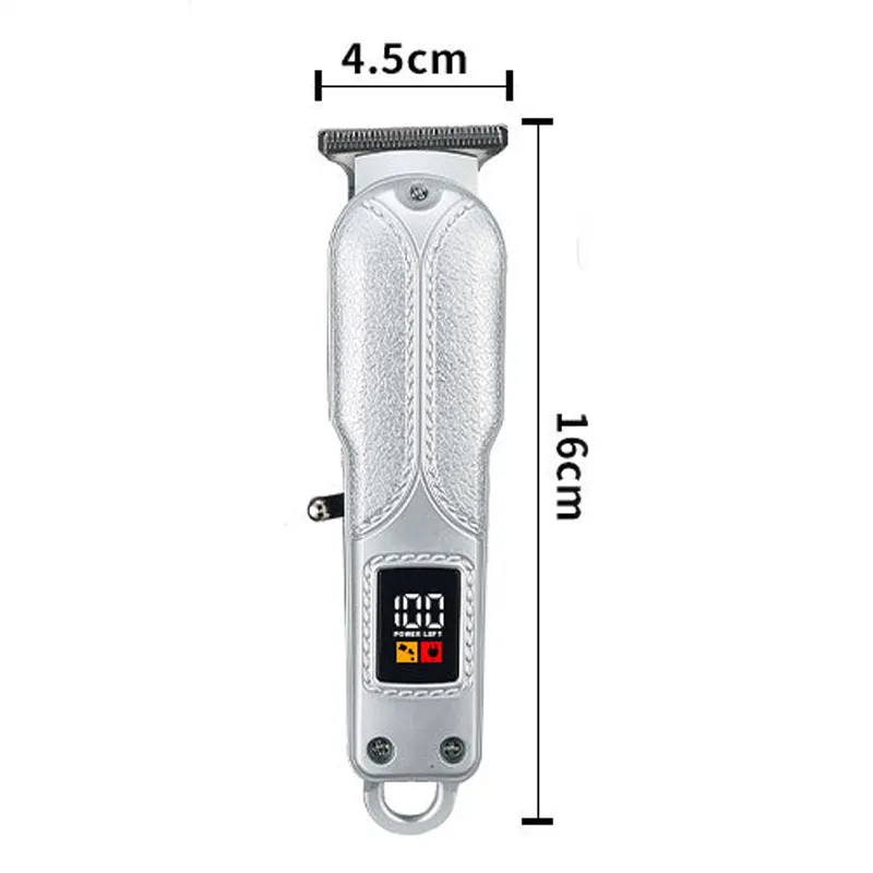 Electric Facial Hair Clipper Beard Shaving Machine Digital Display Rechargeable Hair Trimmer
