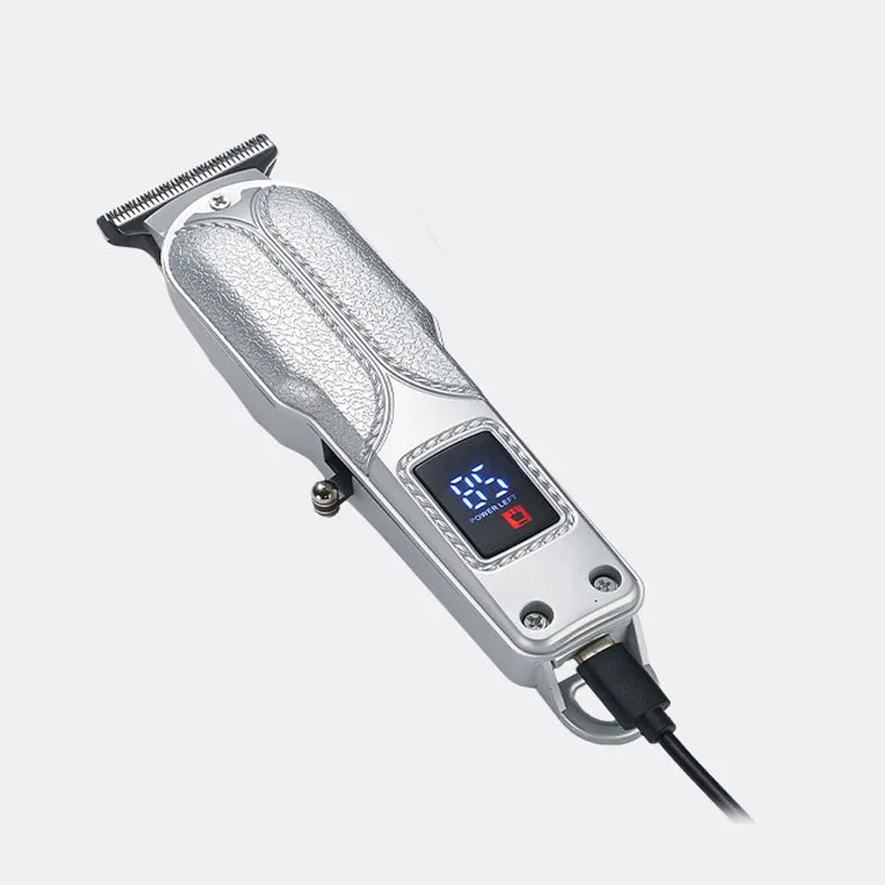 Electric Facial Hair Clipper Beard Shaving Machine Digital Display Rechargeable Hair Trimmer