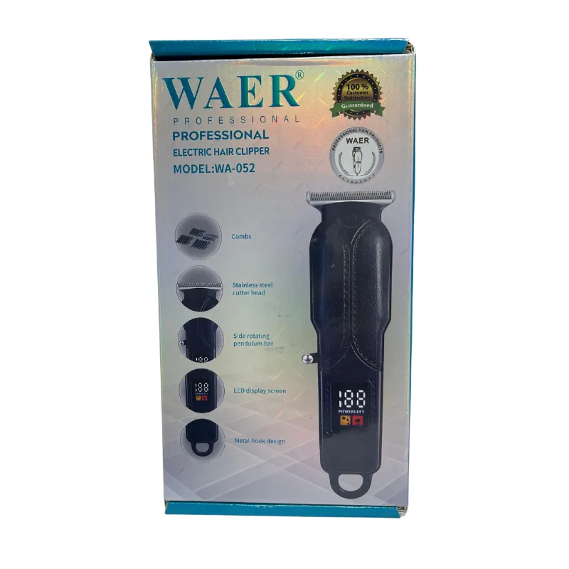 Electric Facial Hair Clipper Beard Shaving Machine Digital Display Rechargeable Hair Trimmer