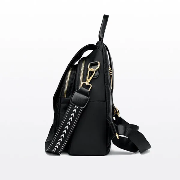 Stylish Quilted Design Large Capacity Travel Adjustable Strap Unisex Convertible Backpack