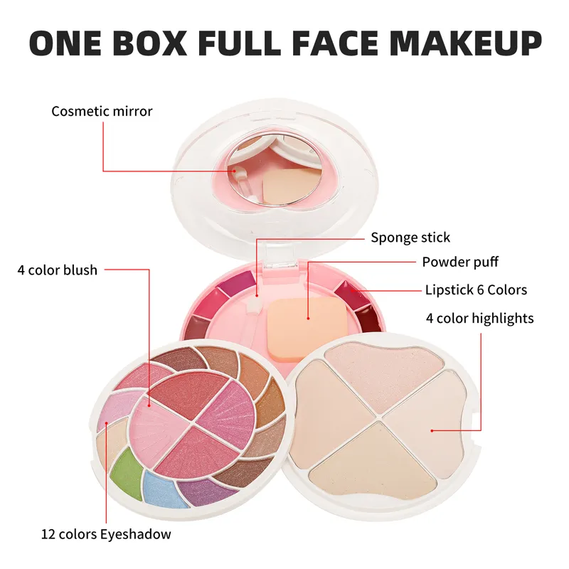 Portable Multi-Layer Eyeshadow and Face Beauty Mini Palette Fashion Makeup Kit