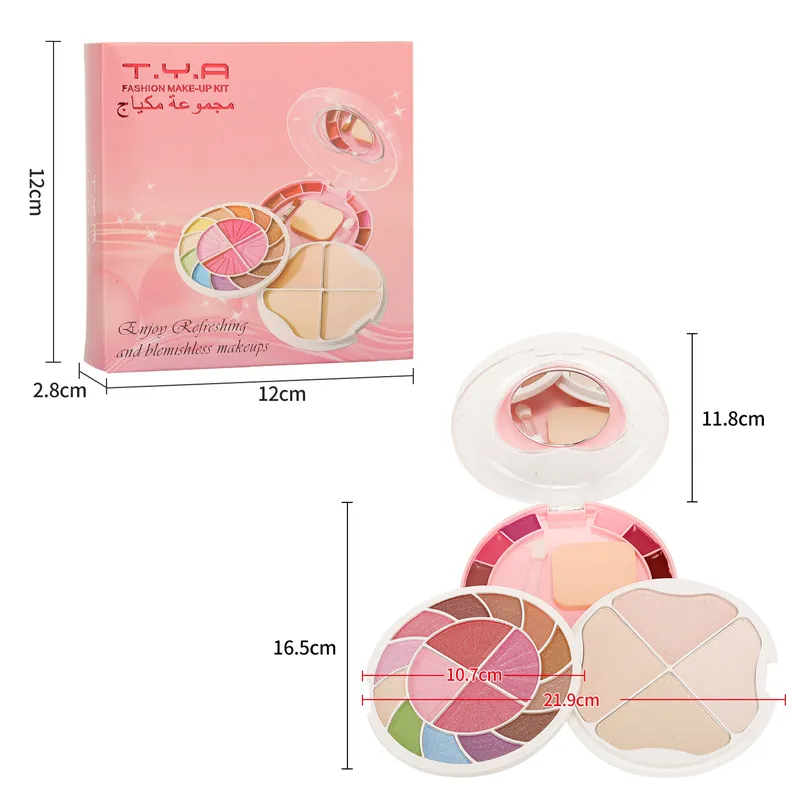 Portable Multi-Layer Eyeshadow and Face Beauty Mini Palette Fashion Makeup Kit