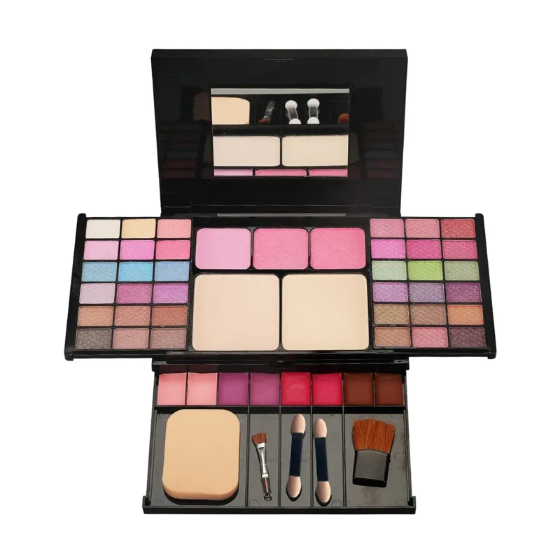 All In One Mini Makeup Set Palette Beauty Face Eyeshadow Blush Kit For Women's