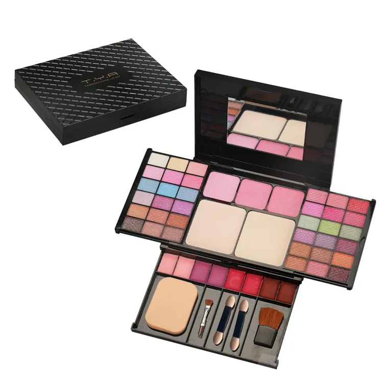 All In One Mini Makeup Set Palette Beauty Face Eyeshadow Blush Kit For Women's