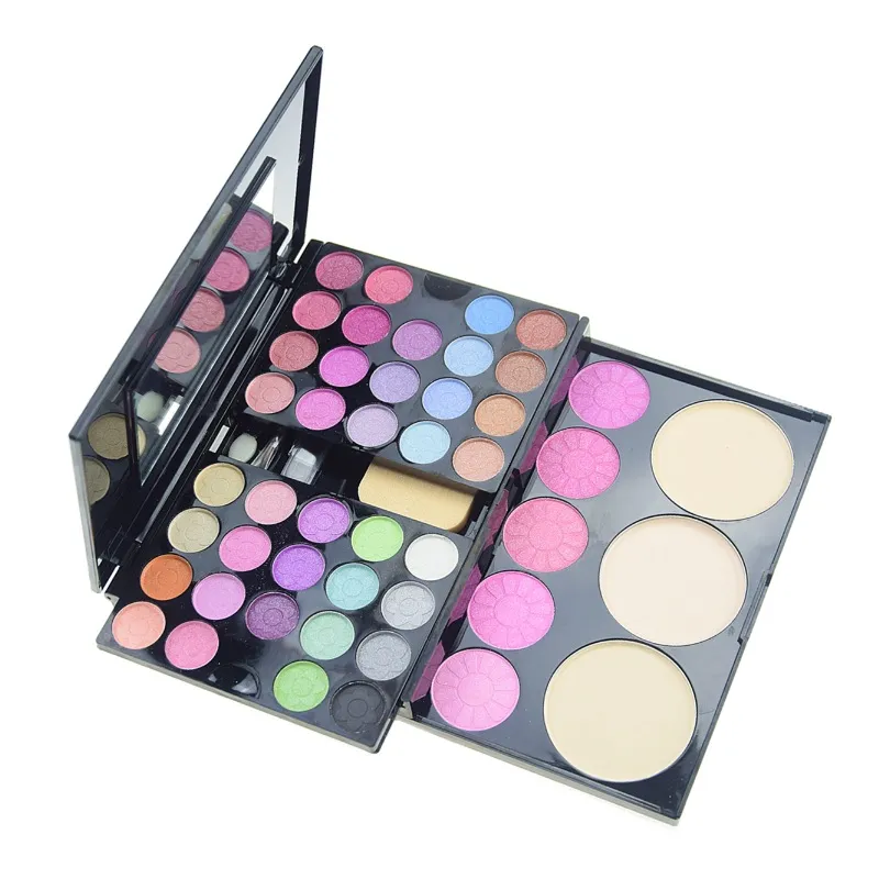 Professional All In One Makeup Kit Palette Women's Face Beauty Eyeshadow Blush Powder With Mirror