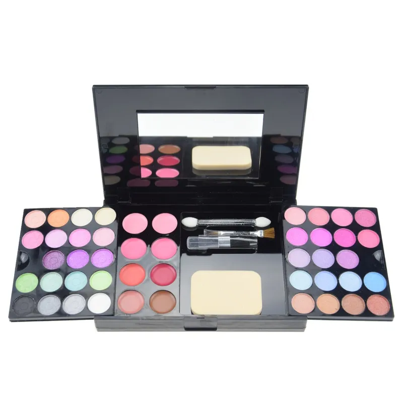Professional All In One Makeup Kit Palette Women's Face Beauty Eyeshadow Blush Powder With Mirror