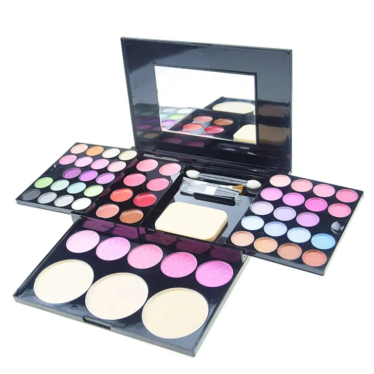 Professional All In One Makeup Kit Palette Women's Face Beauty Eyeshadow Blush Powder With Mirror