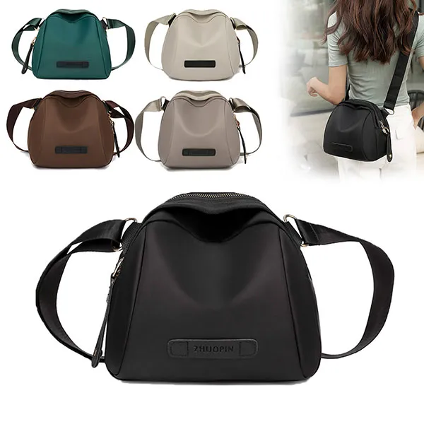 Fashionable Women's Oxford Cloth Adjustable Strap Zip Closure Shoulder Crossbody Bag
