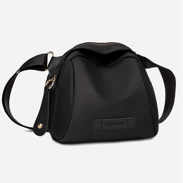 Fashionable Women's Oxford Cloth Adjustable Strap Zip Closure Shoulder Crossbody Bag