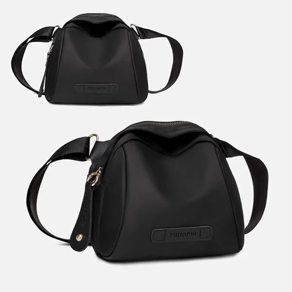 Fashionable Women's Oxford Cloth Adjustable Strap Zip Closure Shoulder Crossbody Bag