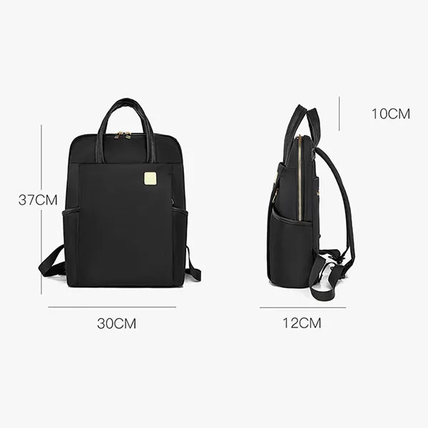 Quilted Design Zip Closure Adjustable Strap Outdoor Travel Convertible 2 In 1 Backpack