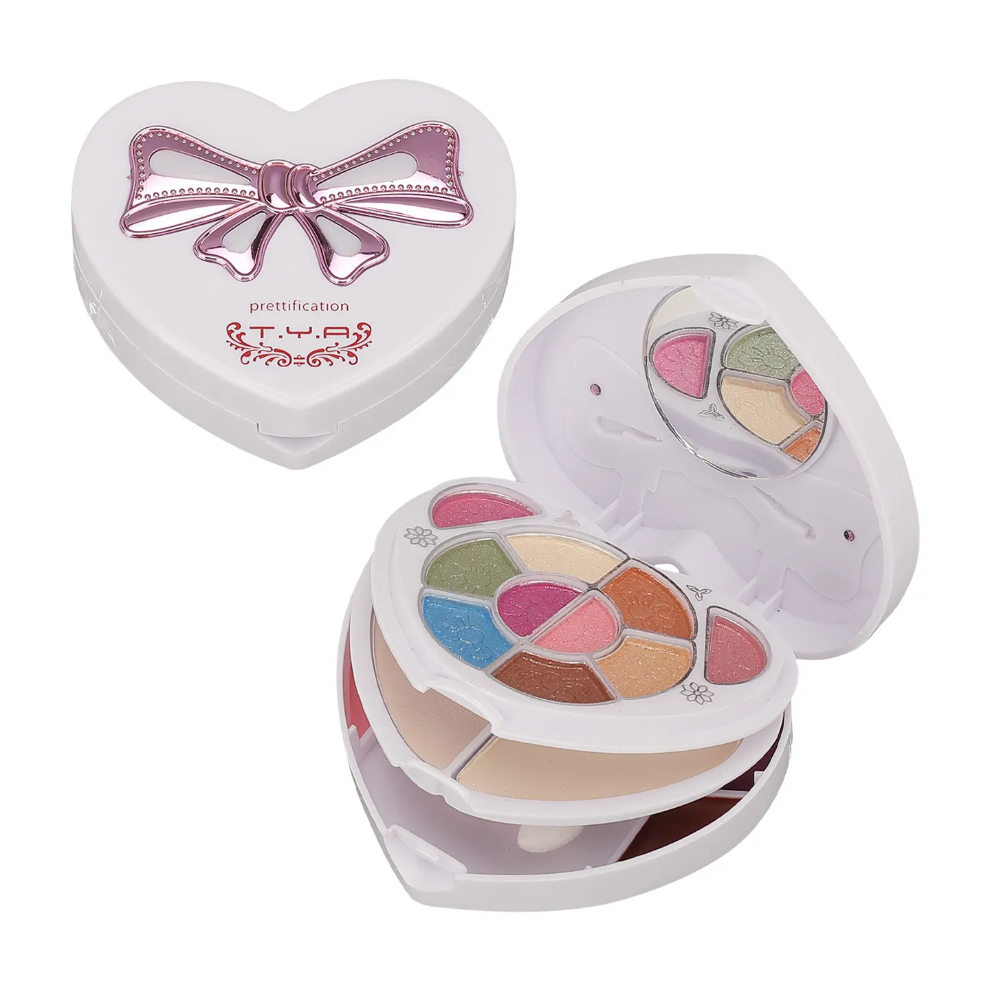 Makeup Box for Women's Eyeshadow Blush Traveling All in One Face Multicolor Beauty Mini Palette