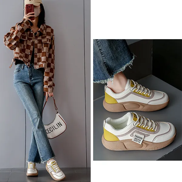 Stylish Soft Thick Sole Street Style Popular Platform Shoes Sneakers