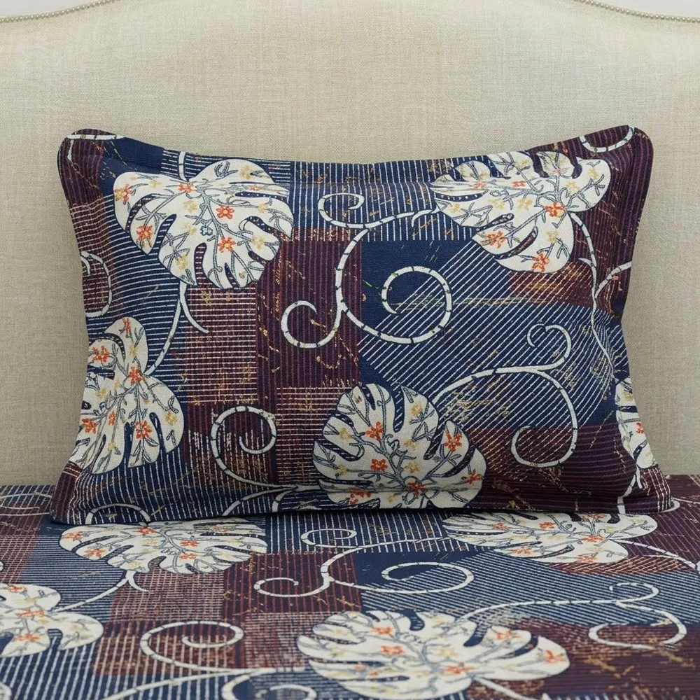 Zipper Closure Single Bedsheet With Matching Pillow Quality Fabric Fitted Sheet Cover - 100x200