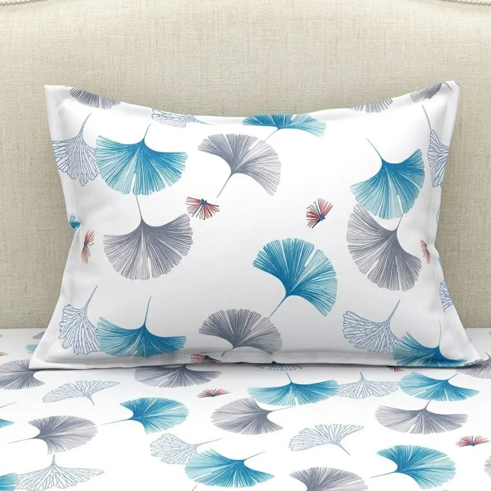 Zipper Closure Single Bedsheet With Matching Pillow Quality Fabric Fitted Sheet Cover - 100x200